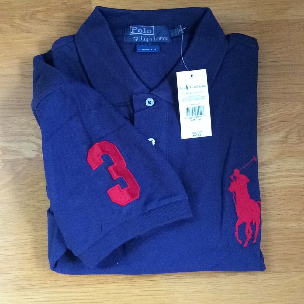 RL “Custom Fit” mesh polo